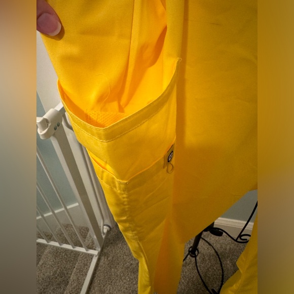 WonderWink Origins Women's Drawstring Flare Scrub Pants 5026 4X 4XL Yellow FLAW - Picture 13 of 16